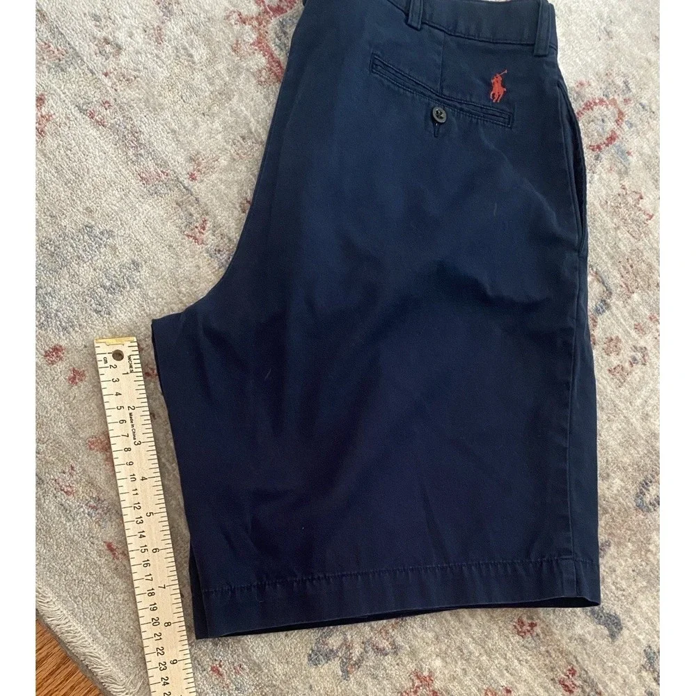 Polo Ralph Lauren Lot Of 2 Tyler Shorts Size 36 Slim Fit T-shirt Blue Large